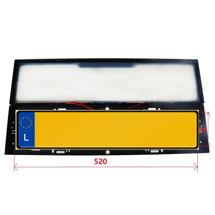 Fog Version EU Standard Double License Plate Frame Car Modification Accessories Fog Version EU Standard Double License Plate Frame Car Modification Accessories